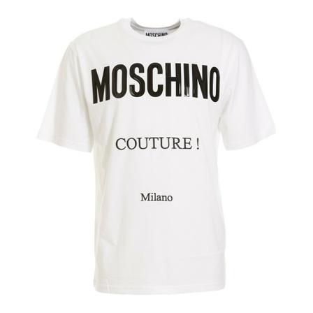 Moschino, T-shirt Biały, Mężczyzna, Rozmiar: S