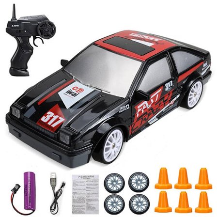 2.4G Drift RC Bil 4WD RC Drift Bil Legetøj Fjernstyret GTR Model AE86 Køretøj Bil RC Racerbil Legetøj til Børn Julegaver