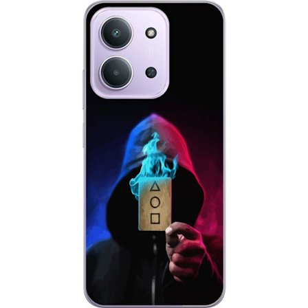 Kompatibel Mobilcover til Xiaomi Xiaomi Redmi 15C Squid Game Netflix plakat koreansk overlevelsesdrama serie maske hætte kort retro fanart design uds