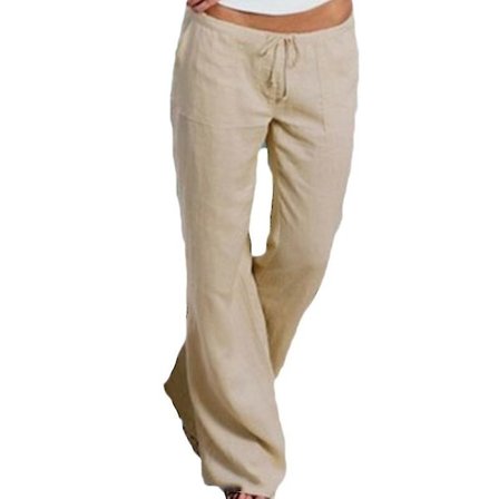 Casual yogabukser for kvinner i solid farge