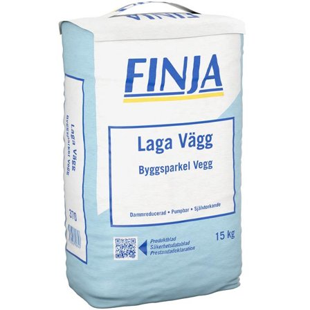 Finja Laga Vägg Spackel dammreducerat, 15 kg, Färg & tapeter