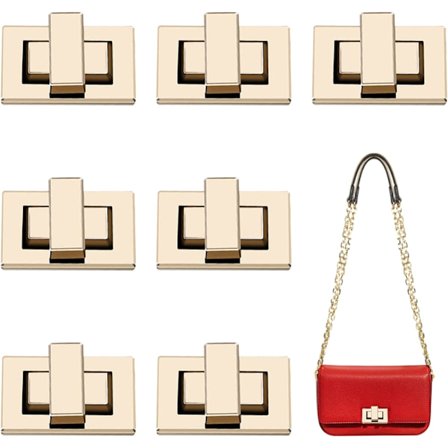 7 stk veskelåser, håndveskelås i aluminiumlegering, veskelås feste