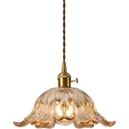 Vintage glass pendellampe, amber pendellamper for kjøkkenøy, antikk lineær champagne gull lysekrone, oransje hengende lampe over kjøkken