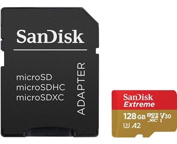 SanDisk Extreme MicroSD 128GB - 128 GB microSDXC Extreme minneskort