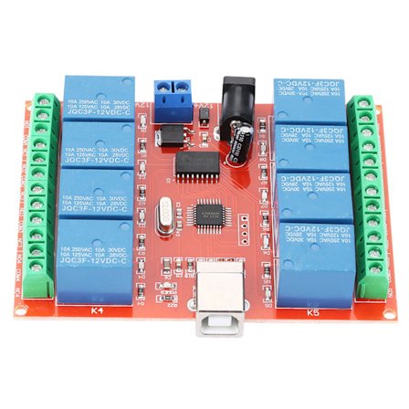 12V 8-kanals USB-relæmodul PC Smart Controller