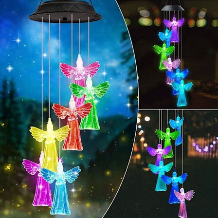 LED Wind Chime Solar Light 3 3