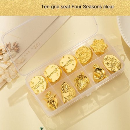 Tätning Kopparhuvud Vax Tätningsstämpel 6 6 6