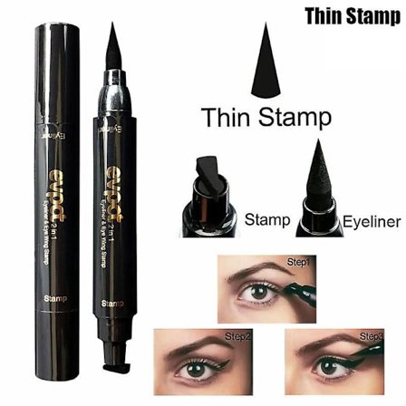 Evpct Dubbelhuvud Mark Stämpel Penna Flytande Eyeliner Penna Stämpel Prick Tattoo Sminkverktyg