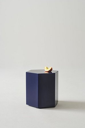 Jotex - Sidobord 40x40 Cm Glas - MDF Mörkblå STARLITE - Köp Sidobord & småbord hos Jotex