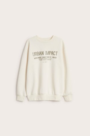 Kappahl | Bluza z materiału interlock | Offwhite