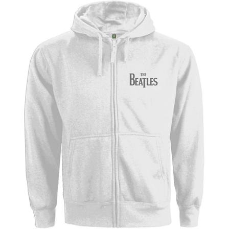 The Beatles Dam/Damer Drop T Logo Full Zip Hoodie S Vit White S
