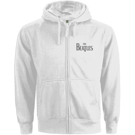 The Beatles Dam/Damer Drop T Logo Full Zip Hoodie M Vit
