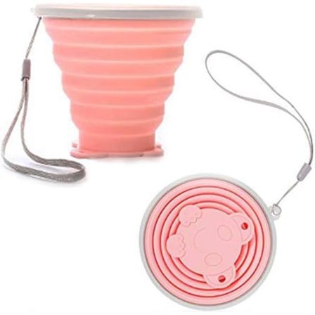 Silikoninen kokoontaitettava matkamuki