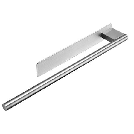 Pappershanddukshållare i rostfritt stål, självhäftande väggmonterad pappershanddukshylla för kök, badrum, tvättstuga