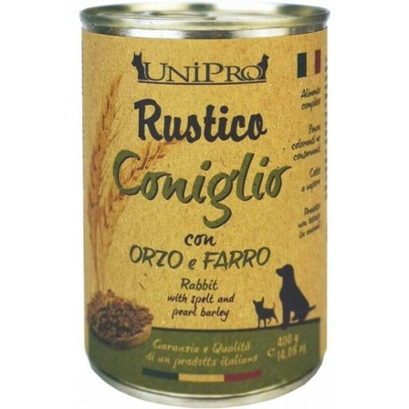 Unipro Rustico Coniglio Orzo Farro Cibo Cane Adulto Barattolo