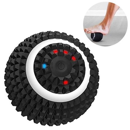 Vibrerande massageboll med hög intensitet för fitness, yoga och massage, lindrar muskelspänningar, smärta och tryck, elektrisk massageboll