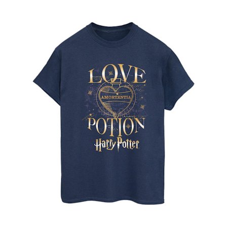 Harry Potter Dam/Kvinnor Amortentia Kärleksdryck Bomulls Boyfriend T-shirt