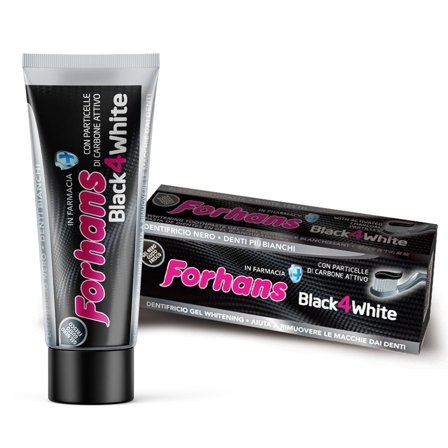 Forhans Dentifricio Gel Black 4White