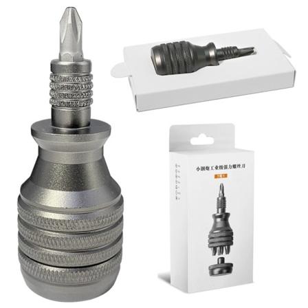 Aluminium legering håndtag til skaft 1/4" bits komfortabel mini skruetrækker 6,35 mm holder reparation åben værktøj