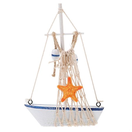 Purjevene-koriste Purjevene-veistos Merellinen Purjevene-malli Purjevene-patsas Olohuoneen Koristeeksi (FMY)