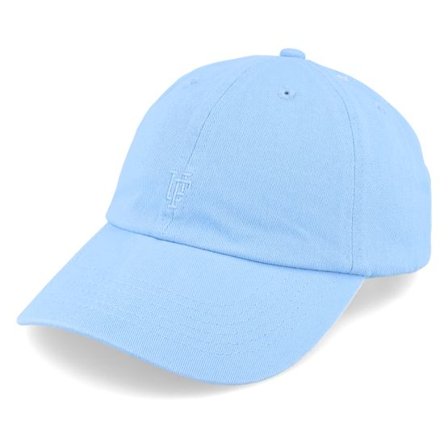 Upfront - Blå unconstructed Keps - Kids Mini Organic Baseball Cap Dusk Blue Dad Cap @ Hatstore