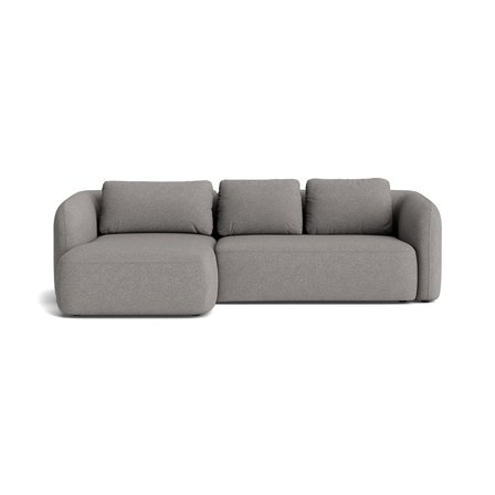 Trapani chaiselong sofa, venstrevendt - Loop Grå - 285x175x86 - Sofa, chaiselong