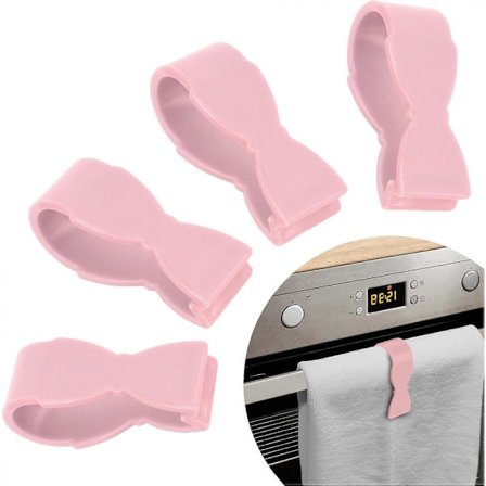 Håndklædeklemmer til køkken (4-pak) - Forhindrer håndklædet i at falde ned