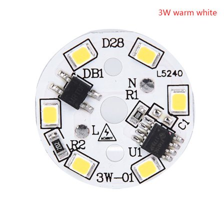 LED-lampa Patch Lamp SMD Plate Circular Module Light Source Plat