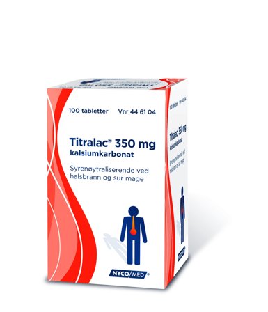 Titralac Tabletter 350mg, 100 stk.