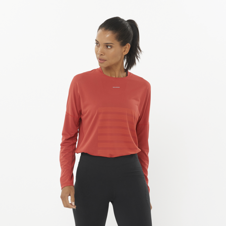 Salomon - T-Shirts Sense Aero Ls Tee Gfx W