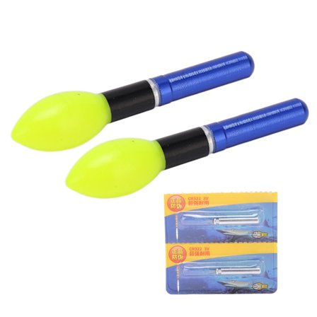 2 kpl Heijastavat Kalastuspoijut LED Heijastavat Kalastus Uiva Poijut Yökalastukseen Sininen