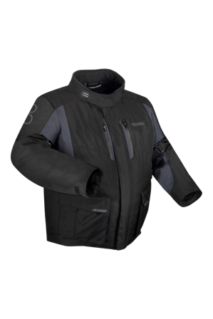 Giacca Moto Bering Siberia King Size Nero/Grigio L