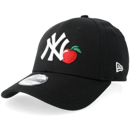 New Era - MLB Svart adjustable Keps - Kids New York Yankees Fruit Icon 9FORTY Black/White Adjustable @ Hatstore