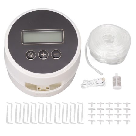 Sort Timer Indendørs Automatisk Vandingssystem Automatisk Vanding Vandingsanordning til Potteplanter Have 15m 20 Potter