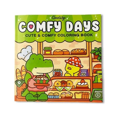 Comfy Days Söpö ja Mukava Värityskirja Aikuisille ja Teineille, Sisältää Suloisia Olentoja Kodikkaassa Hyggessä