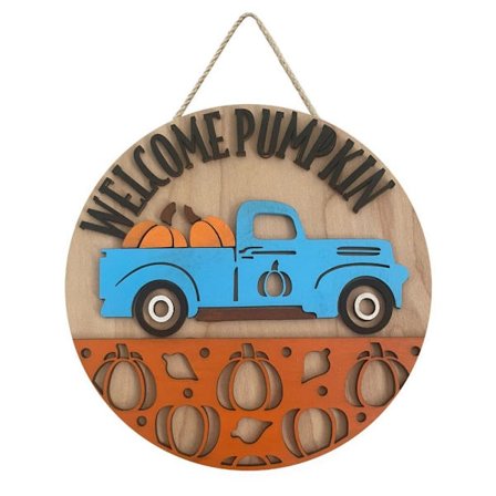 Velkommen efterårsdørskilt Græskarskilt DESIGN 6 DESIGN 6