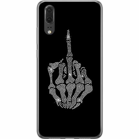 Huawei P20 Genomskinligt Skal Fuck You Bling