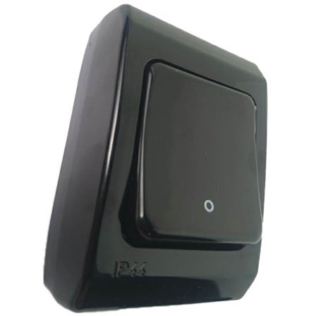 Elko Admiral Strömbrytare svart 2-pol, Strömbrytare & vägguttag