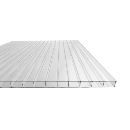 Pala kasvihuoneen monisein levy / kirkasta polykarbonaattia 700x2000mm - 4mm, 9kpl.