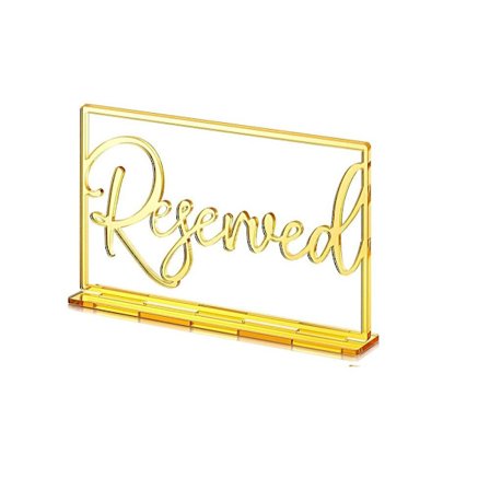 1/6 stk Reservert Bordskilt Bryllup Sitteplasser Reservasjon 1 STK 1 STK