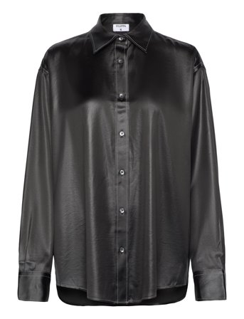 Filippa K Glossy Shirt - Grey - 34