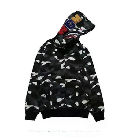 Hajtryk Ny Efterår Herretøj Europæisk og Amerikansk Pullover Hættetrøje Frakke Mode Trend Lynlås Hættetrøje Sød Streetwear y2k