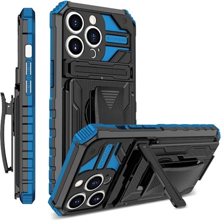 Mobilskal - Samsung Galaxy A16 5G - Stöttåligt - Inbyggt Ställ - Bältesklämma