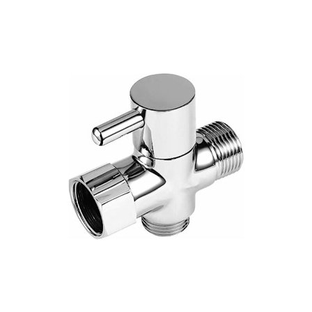 G1/2" G1/2" 3-vägsadapterventil med kulventil för badrum dusch mässing 3-vägsavledningsventil handduschsystemkomponenter mässing pla