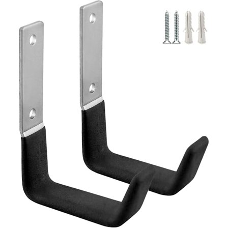 Stærke stål kroge, garage opbevarings kroge, robust garage have redskabsarrangør, stål vægmonterede kroge, små have sub kroge (2 stk.)