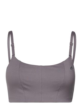 Yoga Studio Light-Support Bra Lingerie Bras & Tops Sports Bras - ALL Grå Adidas Performance