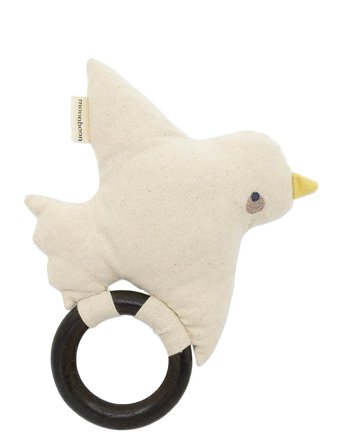 Moonboon Soft Rattle - Cream - ONE SIZE