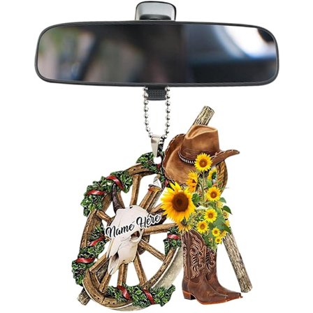 Cowboy støvelformet nøkkelring anheng realistisk delikat kompakt nøkkel