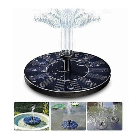 Solcellsdriven fontän, solcellsvattenpump utan batteri eller el för damm/pool/trädgårdsdekoration