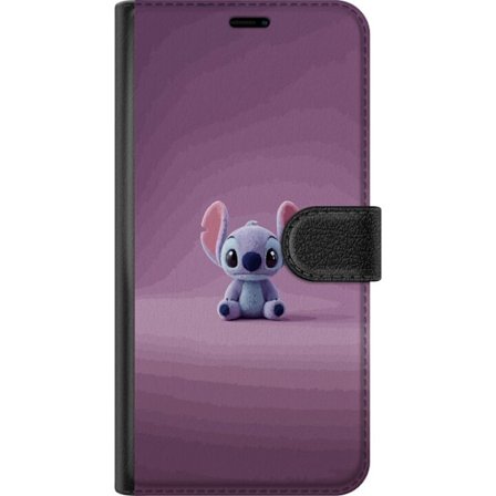 Yhteensopiva Lompakkokotelo Motorola Motorola Moto E14 Söpö Stitch-figuuri pehmeässä plyysityylissä violetilla taustalla minimalistisella kawaii-